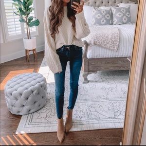 Ellie Raw Hem High Waist Skinny Jeans STS Blue